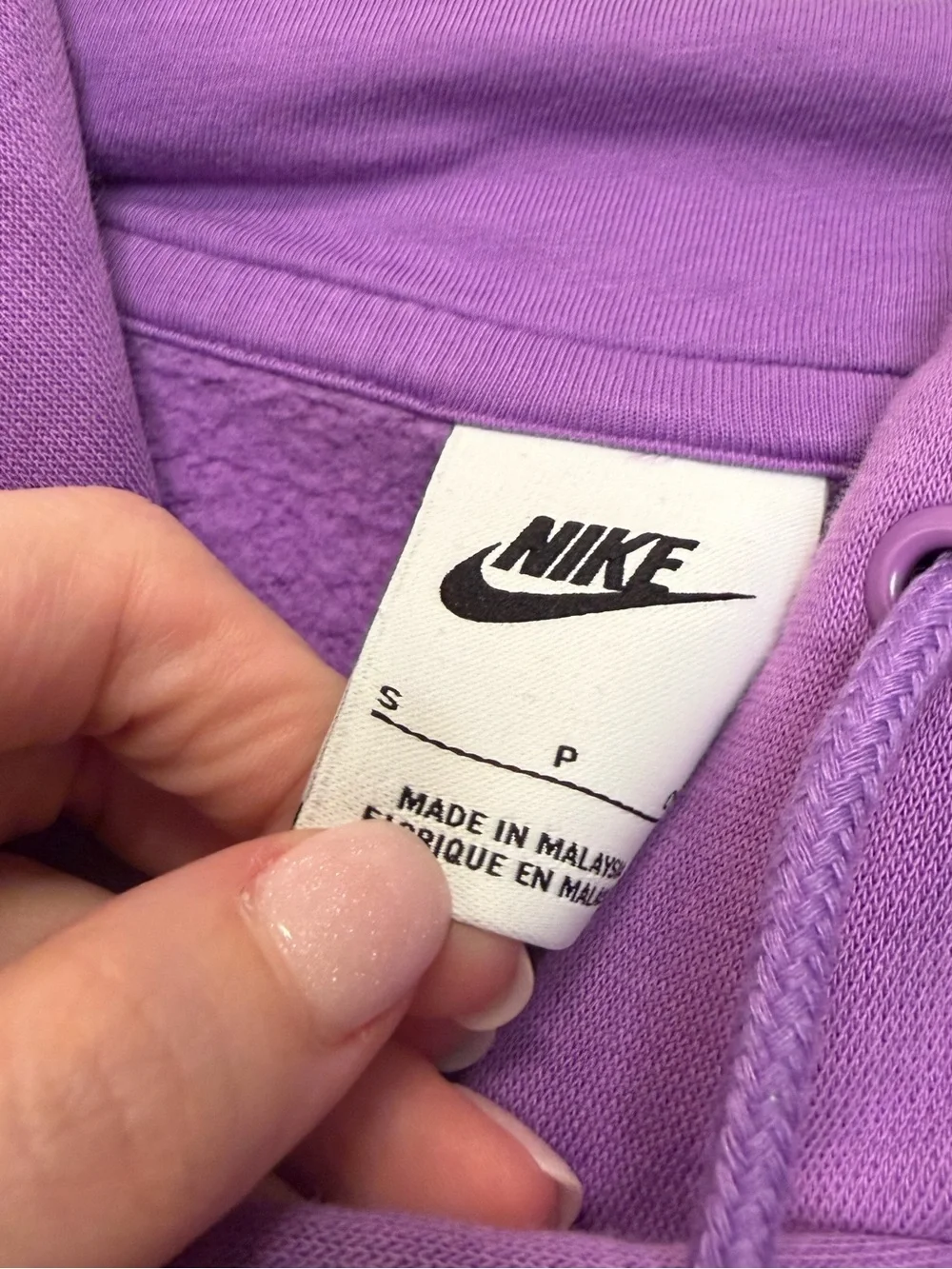 Nike Purple Hoodie Sweatshirt Size Small